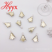 HYYX gros Made en Chine blanc clip de pièces de décoration de noël